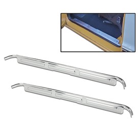 CHEDA Truck Chrome Door Sill Plates Compatible with 1967 1968 1969 1970 1971 1972 Chevy C10 GMC 1 Pair w/hardware