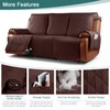 Ruaozz Waterproof Recliner Sofa Cover 1-Piece Couch Covers for Reclining