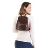 Samantha Look City 017743 Women's Genuine Leather Backpack, brown