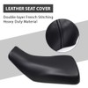 PIT66 Black PVC Leather Seat Cover Compatible with Honda 2000-2006