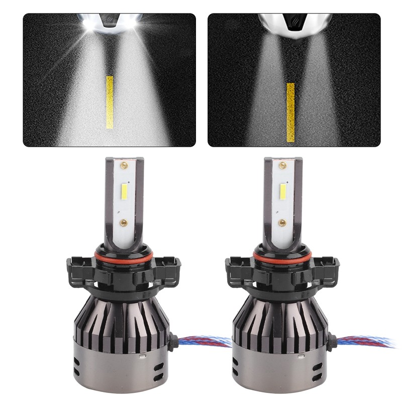 2PCS 60W White Light Car LED Integrated Headlights SuperSpotlight Built