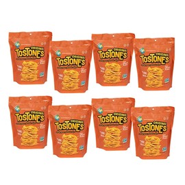 TOSTONES, Green Plantains, Re-Sealable Bag, Crunchy chips, Plantains, Flower Oil and Salt, 3.53 Oz per Unit, ORIGINAL Flavored, 8 Pack,