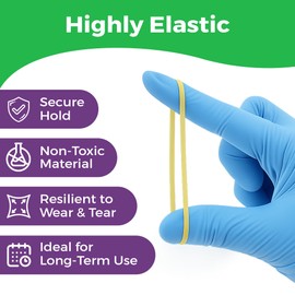 Orthodontic Rubber Bands for Braces - Premium Quality Elastic Teeth Rubber Bands for Braces, Fix Tooth Gaps, Dreadlocks, Includes Free Elastic Placer - Heavy Force 4.5 oz, 1/8 Inch, Neon (300 Pack)