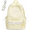 Polka Dot Backpack, Cute Lace Daypack for School Travel