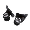 BQLZR Black Suitcase Wheels Replacement Left & Right Plastic Swivel