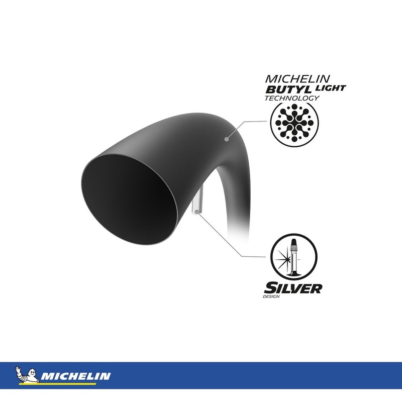 MICHELIN Unisex - Adult D3 Airstop Hose, Black, 24" x