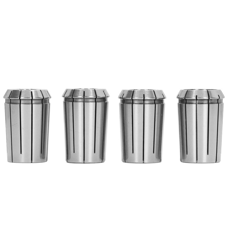4PCS OZ25 Collets with Wrench Spring Steel Cutting Collet Set