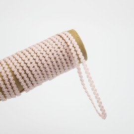 GORGECRAFT Elastischer Zackenlitzenbesatz 25 m X 3mm Elastisches Zickzack Band Weihnachtlicher Zickzack Dehnbare Rosa Wellen Spitzenbesätze S Förmiger Spitzenrand Gewebter Geflochtener Nylonstoff Zum