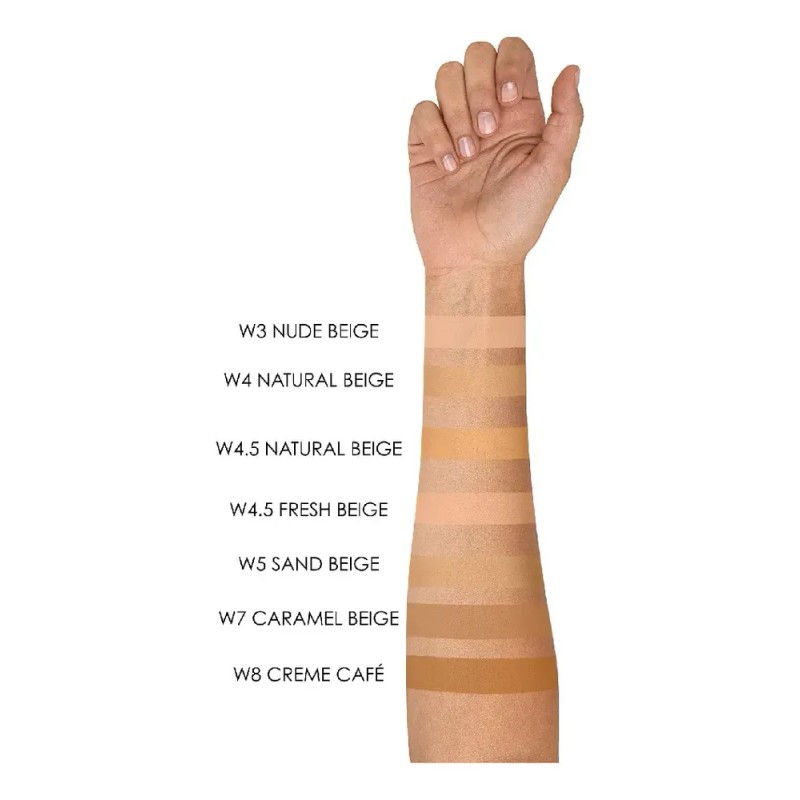 Maquillaje Polvo Compacto True Match Loreal Tono W7 Caramel beige