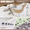 Wokape Paper Fasteners Brads Round Fasteners (Silver) - 500Pcs Sliver