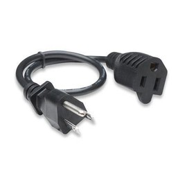 Manhattan, 1 ft. Power Strip Liberator, UL listed, Black
