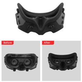 HeiyRC Silicone Eye Pad for DJI AVATA Goggles 2 Face Cushion Cover Sweat-Proof Non-Slip Washable Face Padding Accessories(Black)