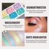 Glitter Eyeshadow Palette, 8 Colours, Shimmering Eyeshadow Palette, Holographic Make-Up