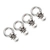 VAMUOEFL M6 Stainless Steel Eye Bolts with Nuts 4 Pack,