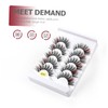 DECHOUS 5 Pairs Fake Eyelashes for Party Makeup Lightweight Comfortable