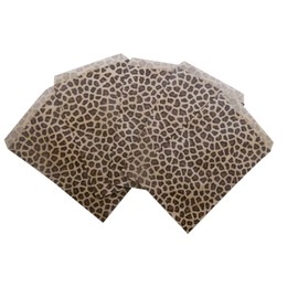 CuteBox Leopard/Cheetah Flat Paper Gift Bags 200pcs (8.5" x 11") for Merchandise, Crafts, Party Favors, Tradeshows, Retail, Showcases, Display, Holidays, Animal Themes, Arts and Crafts