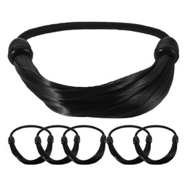 FRCOLOR 6pcs Invisible Ponytail Hair Ties High-elastic Hair Bands for Women Girls Seamless Design for Natural Look for Stylish Ponytails Discreet Styling