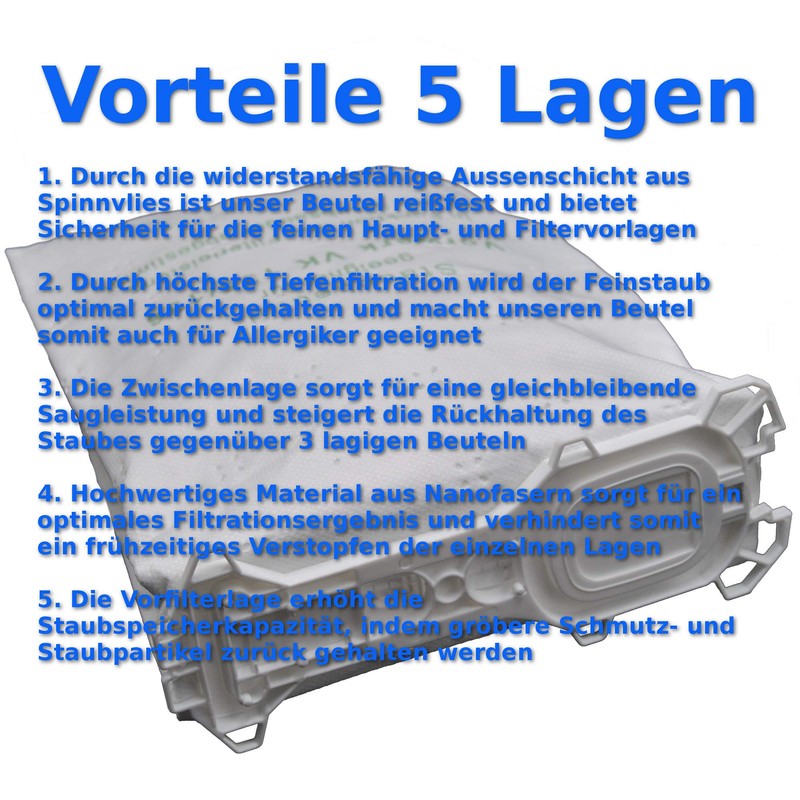 Suitable bag for Vorwerk Kobold VK 140