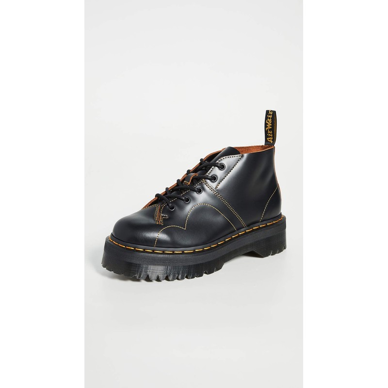 Dr. Martens Unisex 5 Eye BootCombat Boot, Black Vintage Smooth,