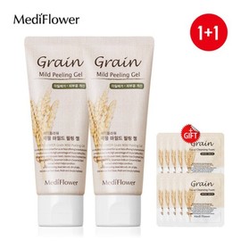 Mediflower 곡물 마일드 필링젤 100mlx2+파우치10매 Grain Mild Peeling Gel 100mlx2 + 10 Pouches