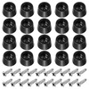 PATIKIL Rubber Feet 20 Sets 0.47"x0.28" Pads Stainless Steel Washers
