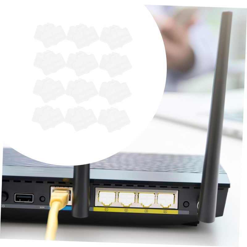 KOMBIUDA 50pcs Dust Covers for Ethernet Ports Protective Plug for