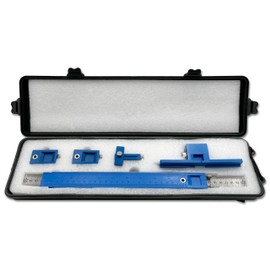 ShineUs Power Tools Punch Locator, for Installation of Handles, Knobs on Doors and Drawer Pull-Blue Plastic Box