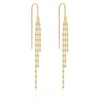 Sonateomber Long Gold Chain Threader Earrings for Women - Flake