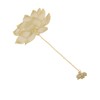 4pcs Metal Bookmarks with Chain Four Patterns Hollow Thin Golden