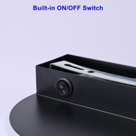 Volcode 12V 8inch RV LED Ceiling Fixture, 12V RV Interior Light Fixture with On&Off Switch, 16W, 4000K Nature White, Dimmable, 12Volt Wall Reading Light for RV Motorhome Camper Trailer