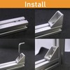 QIJINTRID 20Sets 1010 Series Aluminum Profile Connector,20pcs 1010 Corner Bracket,40pcs
