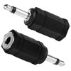 FdcLixuvol 3.5mm Mono to Stereo Adapters, 2 Pack 1/8" Mono