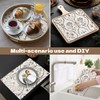 vuacepe Drawer and Shelf Liner for Kitchen Cabinets Non-Adhesive Drawer