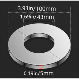 Stainless Steel Wall Split Flange Self-Adhesive tape Round Escutcheon Various pipes Plate Cover for Water Pipe Faucet Decoration Accessories (40mm/1.57in)