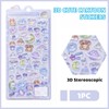 ShunJian 3D Cute Cartoon Puffy Stickers(Blue)