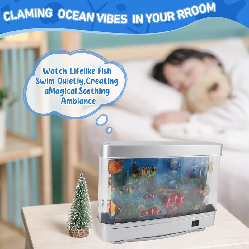 Artificial Aquarium Lamp LED Light Compact Fake Fish Tank Aquarium