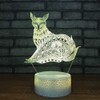HPBN8 Ltd Creative 3D Fox Night Light USB Powered Remote