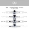 Sushi Hollow Kingpin Polished Skateboard Truck 5.5"