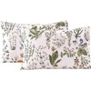 ECOCOTT Pillowcase 2 Pack Standard Size - Green Botanical Floral