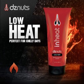 DZ Nuts in-Heat Embrocation Cream - Low Heat | Cold Weather Chamois Cream | 6.7 fl. oz, 200 ml