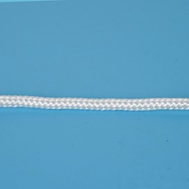 Aoneky 1/8 Inch Braided Nylon Rope, 32 Feet White Utility Cord for Camping, Crafts, Clothesline, Garden, Home DIY and General Use