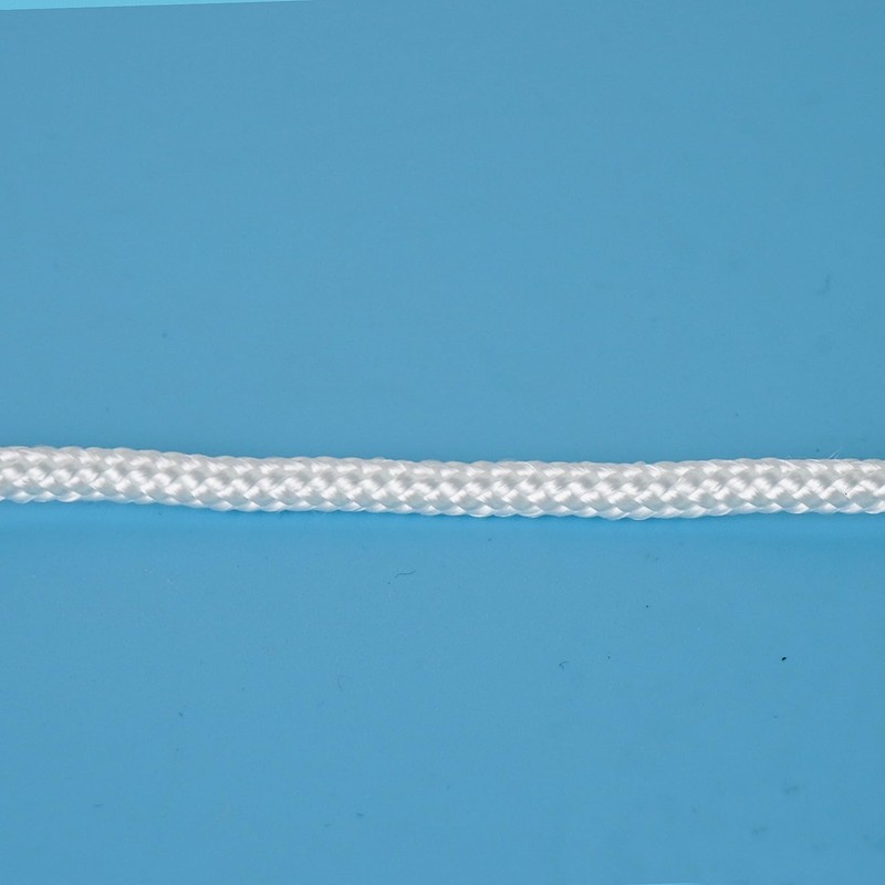 Aoneky 1/8 Inch Braided Nylon Rope, 32 Feet White Utility