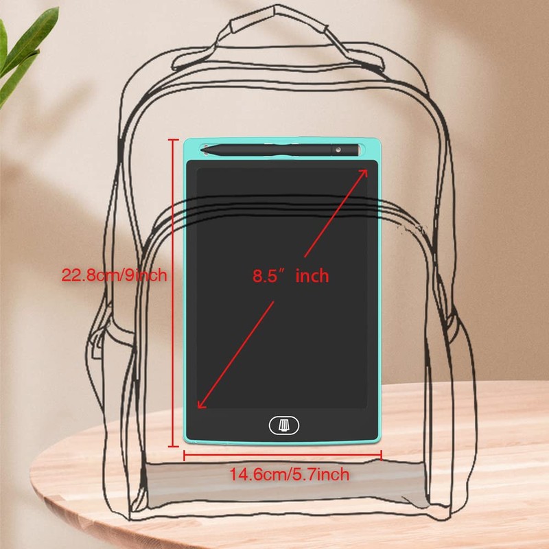 [2 Pack] 8.5 Inch Reusable Colorful LCD Writing Tablet Ewriter,TIQUS