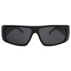 Black Flys Fly Straight Sunglass Shiny Black w/Smoke Polarized Lens