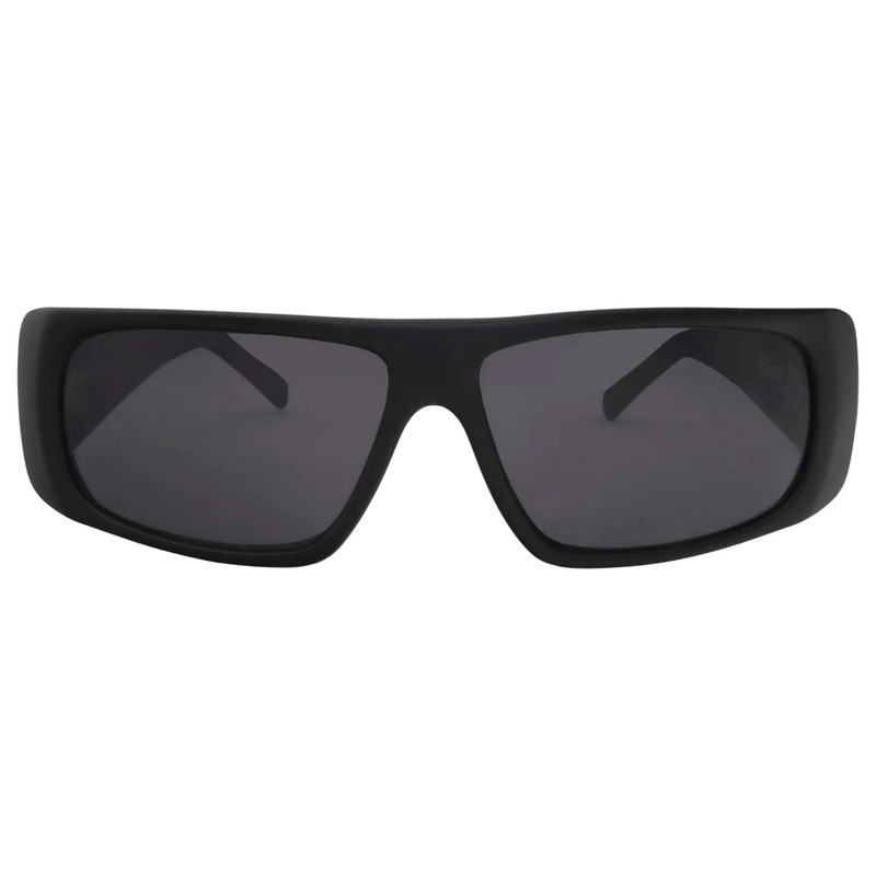 Black Flys Fly Straight Sunglass Shiny Black w/Smoke Polarized Lens