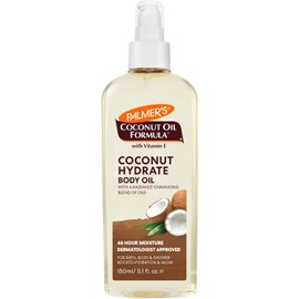 Palmer's Coconut Oil Formula Body Oil - Aceite Corporal Hidratante Coco con Extracto de Café Verde, Absorción Instantánea, Aceite para Baño, Cuerpo y Ducha, 150ml