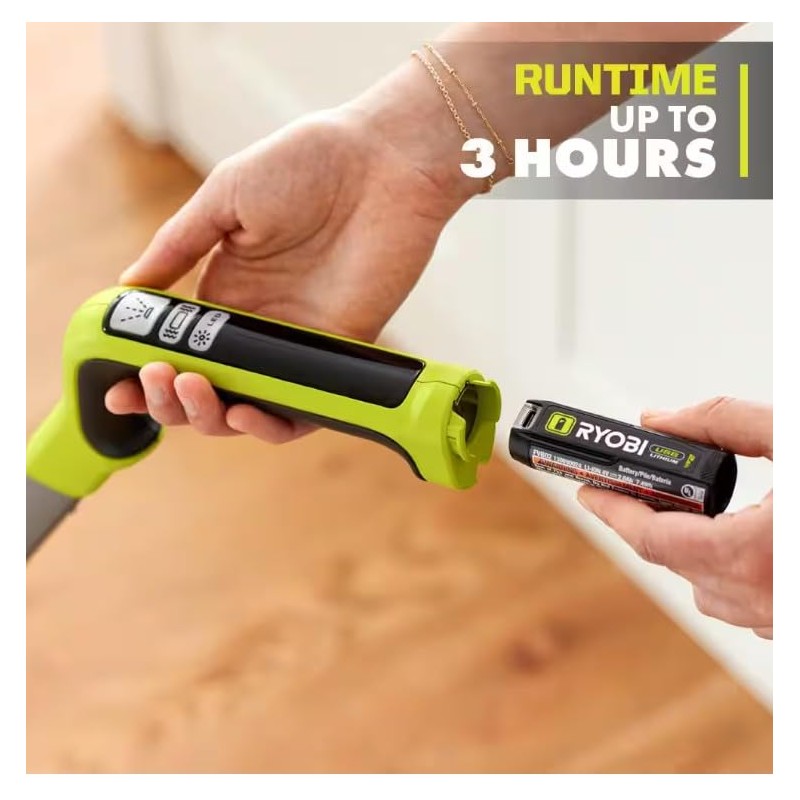 RYOBI USB Lithium Cordless Agitating Spray Mop Kit with 2.0