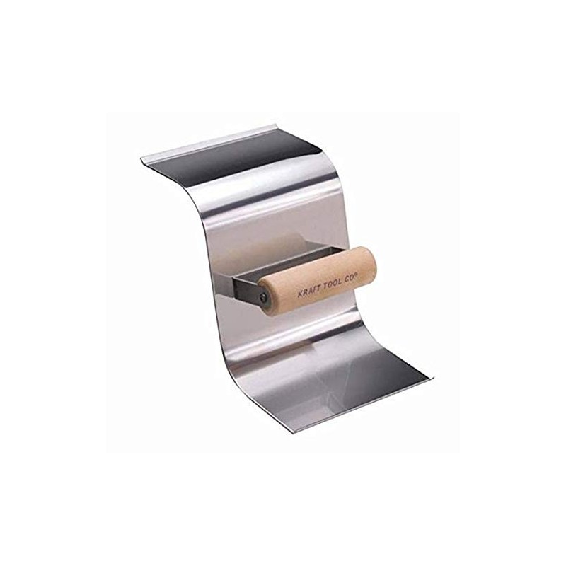 Kraft Tool CF650 Curb and Gutter Tool 1-1/2-Inch Radius with