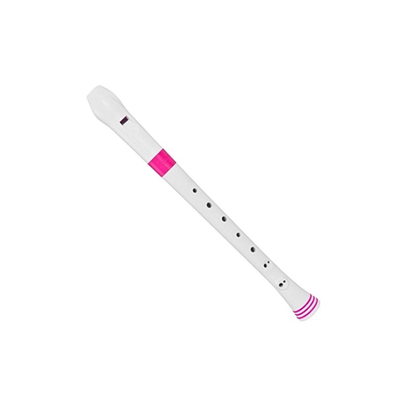 Nuvo Soprano Recorder, White/Pink