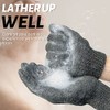Mig4u Guantes Exfoliantes Ducha Pares Exfoliación Corporal Intensidad Media Alta